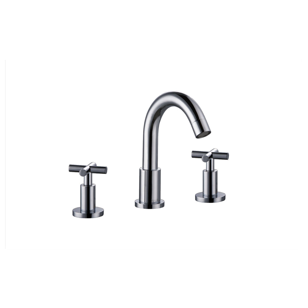Dawn 8" Centerset Widespread Lavatory Faucet with Two Cross Handles In Chrome Model# AB03 1513C