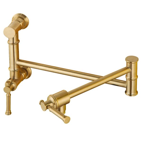 Oakland Two Handle Pot Filler Faucet in Satin Gold – Model# KSPF312SG