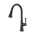 Single Handle 1 Hole Pull-Down Kitchen Faucet in Oil Rubbed Bronze – Model# KSK1129RB