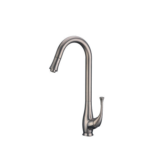 Dawn Single-Lever Pull-Out Kitchen Faucet In Brushed Nickel Model# AB50 3084BN