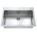 Dawn Single Bowl Topmount  Kitchen Sink With 3 Holes For Faucet Model# AST104