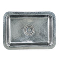 Nantucket Sinks - 20" Hand-Hammered Stainless Steel Dual Mount Bar/Prep Sink Model# RES2014