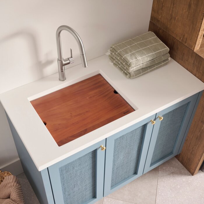 Alto Ruvati 21"x 19" x 12" Deep Laundry Utility Workstation Sink Undermount 16 Gauge – Model# RVU6321