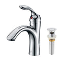 Oakland Single Handle Bathroom Sink Faucet with Pop Up Drain in Chrome Model# KSB1106C