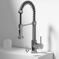 VIGO - Edison 19" Single Handle Smart Pull-Down Touchless Kitchen Faucet With Spring In Chrome Finish Model# VG02001CHS