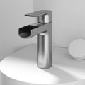 VIGO - Amada Single Hole Open Spout Bathroom Faucet In Brushed Nickel Finish Model# VG01042BN
