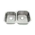 Oakland 32″ x 20″ Undermount Stainless Steel Unequal 40/60 Double Bowl Kitchen Sink Model# KSU322079B