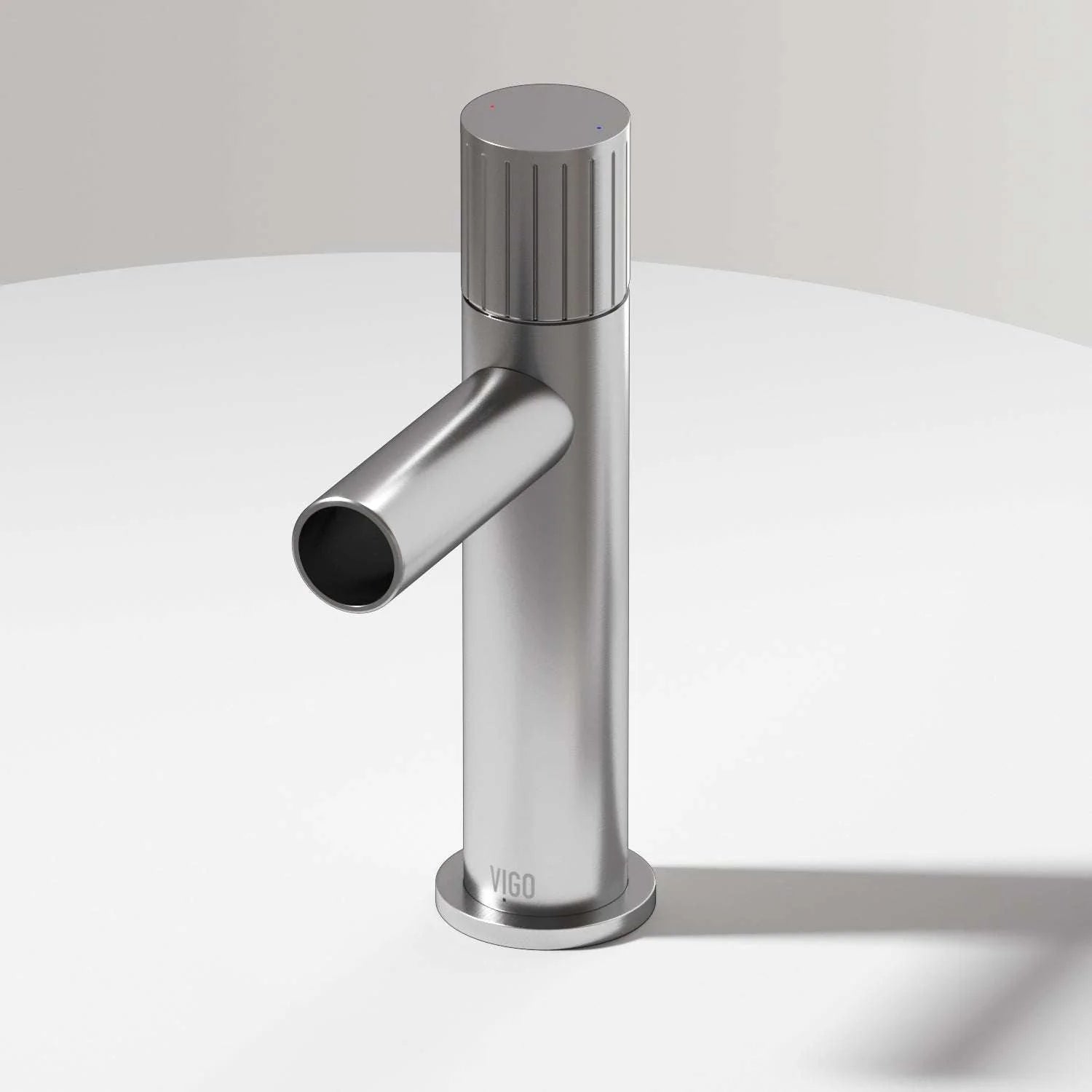 VIGO - Ashford Single Hole Bathroom Faucet In Brushed Nickel Model# VG01052BN