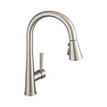 Single Handle Pull-Down 1 Hole Kitchen Faucet in Brushed Nickel Model# KSK1123BN