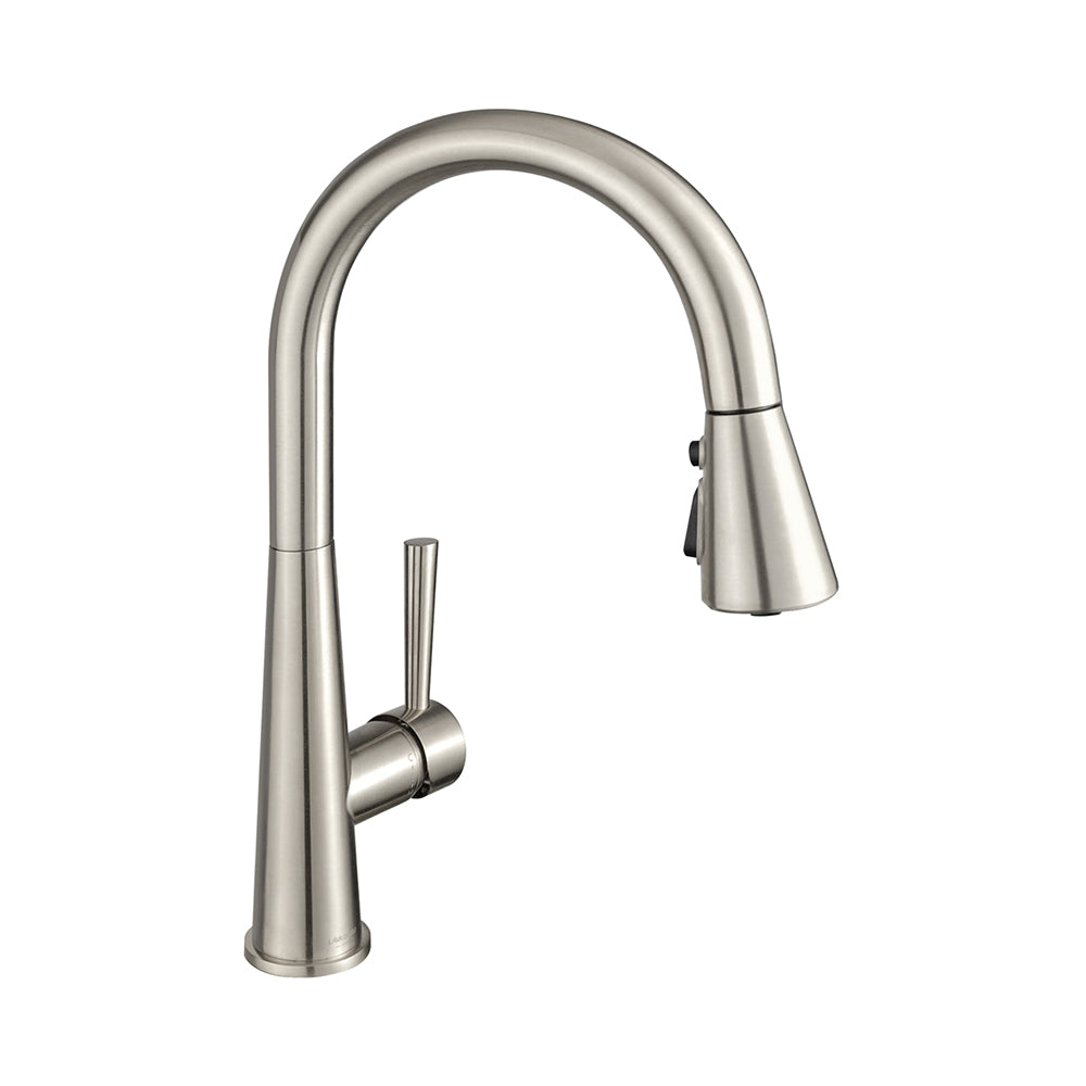 Single Handle Pull-Down 1 Hole Kitchen Faucet in Brushed Nickel Model# KSK1123BN