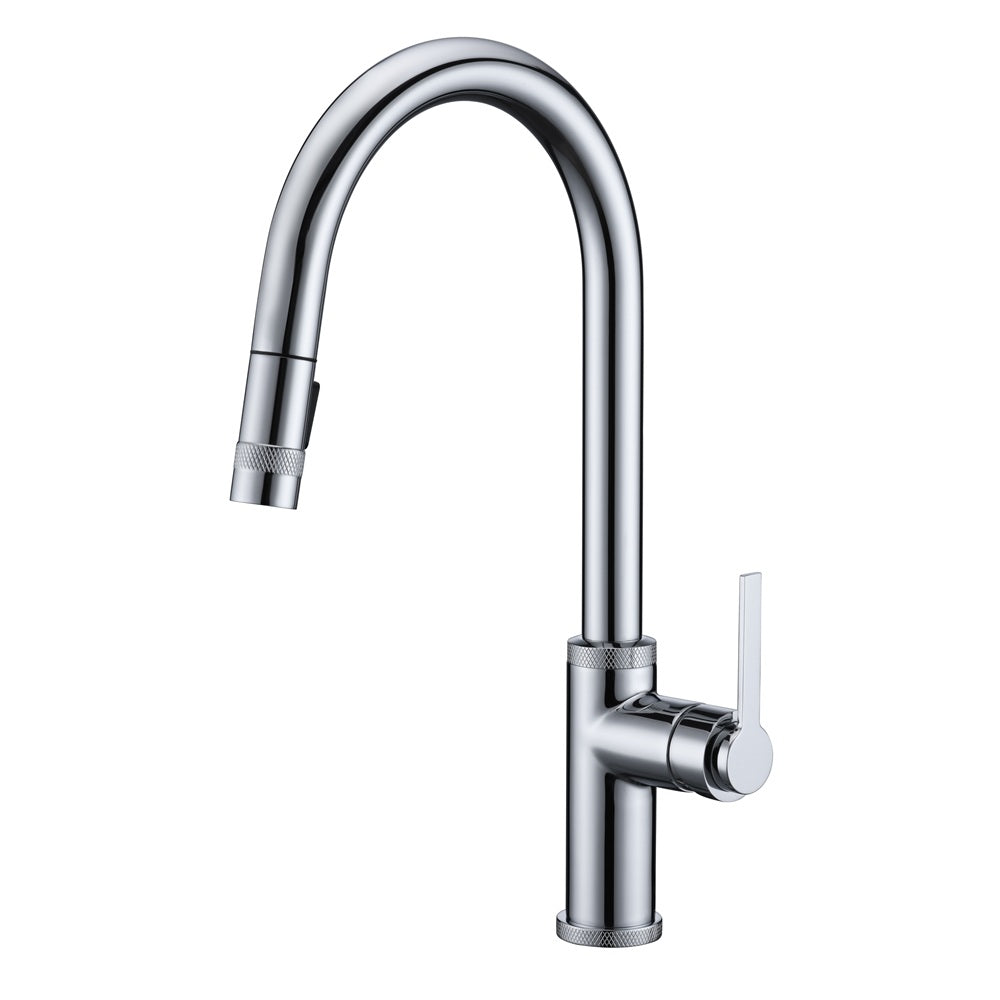 Dawn Single-Lever with Two Functions Pull-out Spray Kitchen Faucet In Chrome Finish Model# AB50 3658C