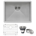 Nesta Ruvati 23" Undermount 16 Gauge Zero Radius Kitchen Sink Stainless Steel Single Bowl – Model# RVH7100
