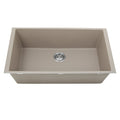 Nantucket Sinks -33" Undermount Granite Composite Sink In Truffle Color Model# PR3320-TR-UM