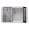 epiStage Model: RVG2310WH Ruvati 30-inch Granite Composite Quartz Workstation Arctic White Matte Undermount Kitchen Sink – RVG2310WH