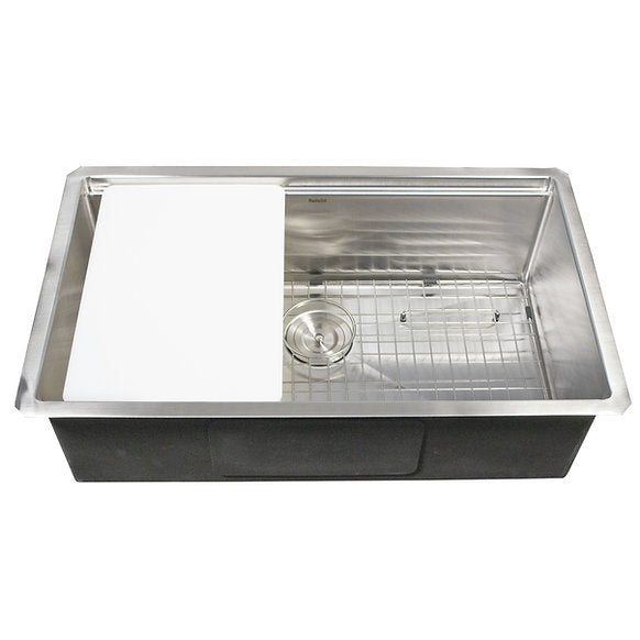 Nantucket Sinks - All-Weather Undermount Outdoor Stainless Steel WorkStation Sink Model# AW-PS-3219-16
