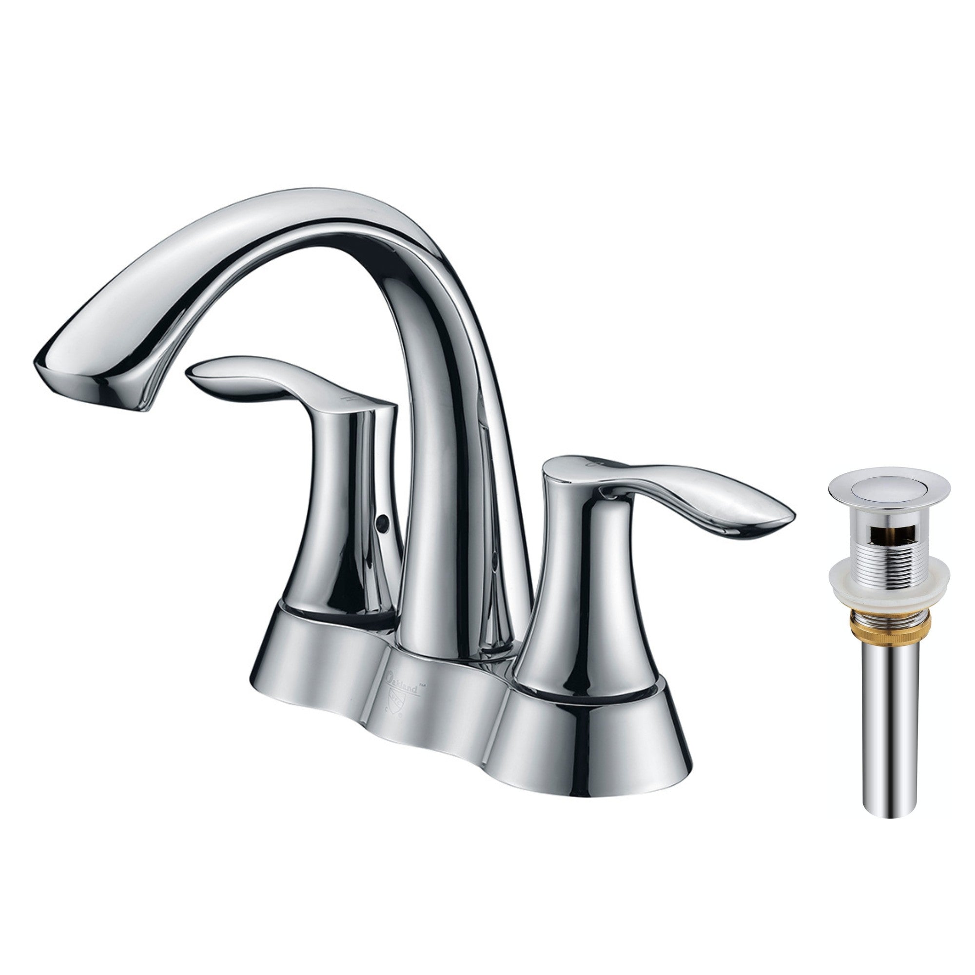 4″ Center Set Two Handles Bathroom Sink Faucet with Pop Up Drain in Chrome Model# KSB4231C
