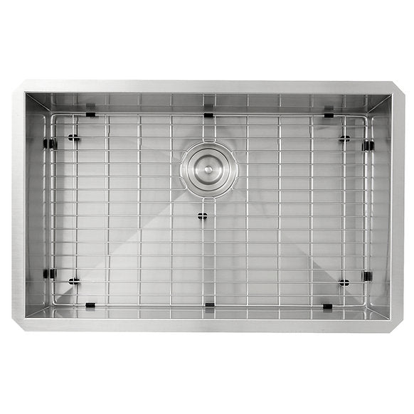 Nantucket Sinks - 28" Pro Series Large Rectangle Single Bowl Undermount Zero Radius Stainless Steel Kitchen Sink Model# ZR2818-16