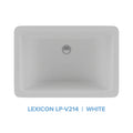 Lexicon Platinum V214 Quartz Composite Rectangle Vanity Sink Model# V214
