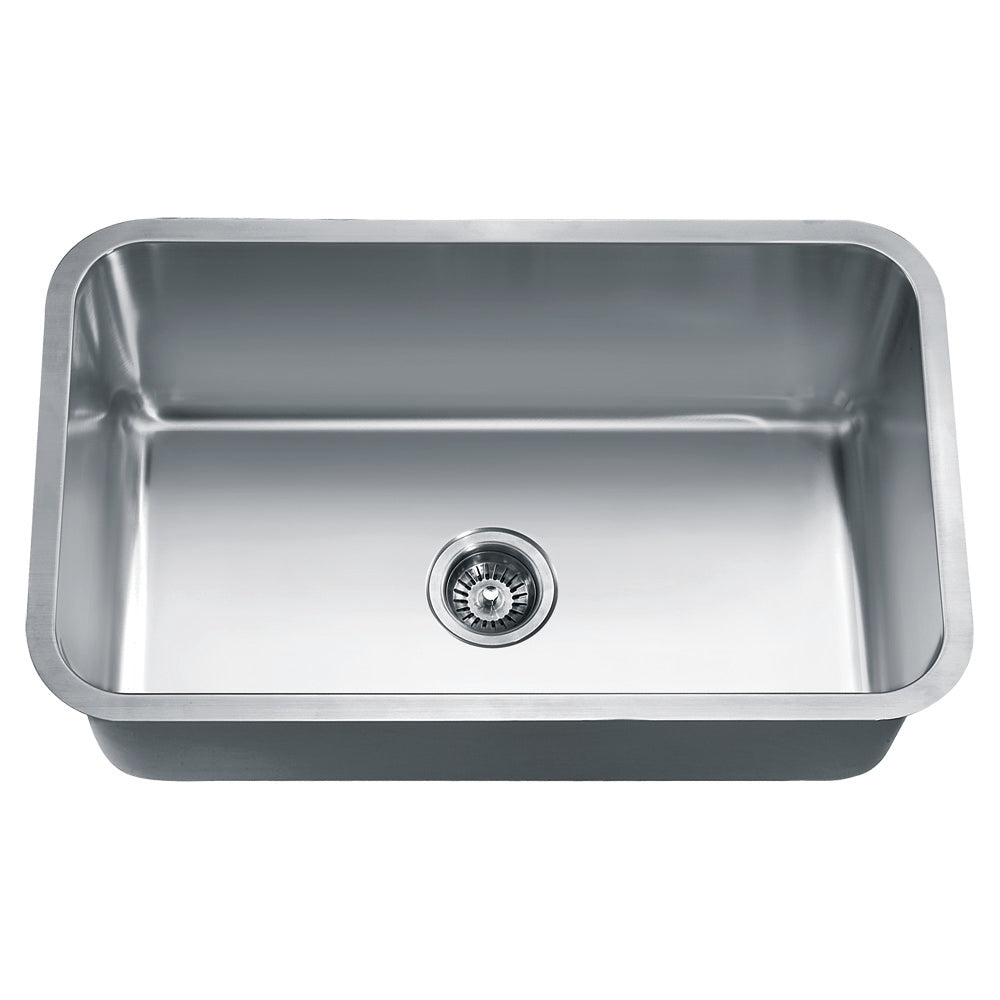 Dawn Stainless Steel Single Bowl 30" Undermount Kitchen Sink Model #ASU106