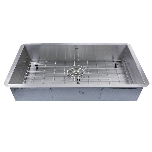 Nantucket Sinks - 30" Single Bowl Zero Radius ADA Stainless Steel Kitchen Sink Model# SS-PRO-ZR3018-5.5
