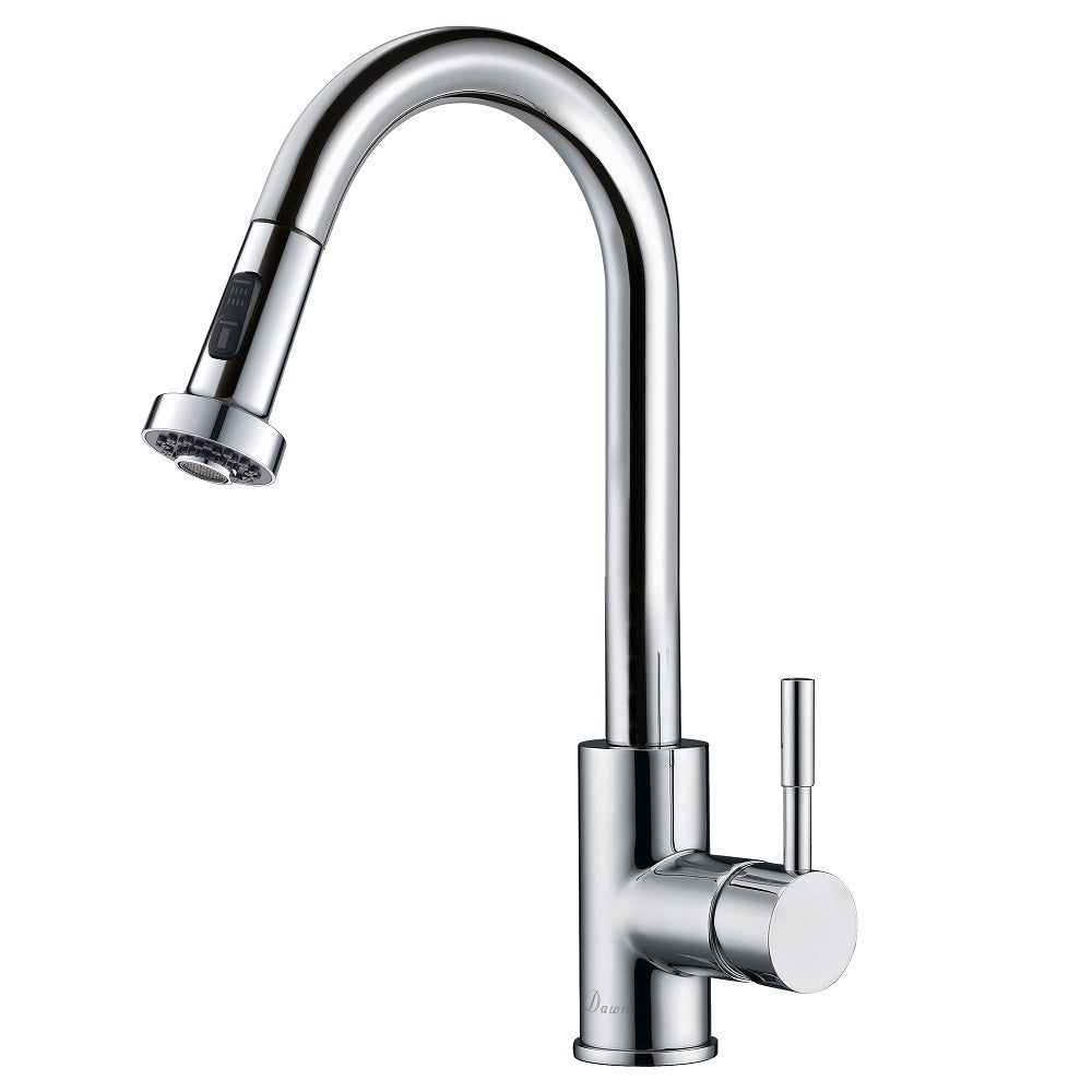 Dawn Single-Lever Pull-Down Spray Kitchen Faucet In Chrome Model# AB50 3316C
