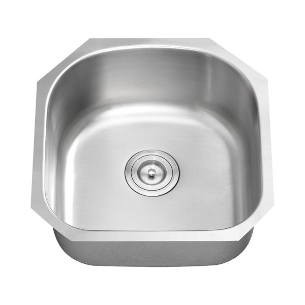 Oakland 20″ D Shape Undermount Stainless Steel Single Bowl Kitchen Sink Model# KSU20219