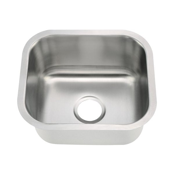 Oakland 18″x16″ Undermount Stainless Steel Single Bowl Bar/Prep/Kitchen Sink Model#KSU1816B