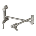 Oakland Two Handle Pot Filler Faucet in Brushed Nickel – Model# KSPF312BN