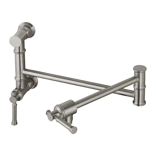 Oakland Two Handle Pot Filler Faucet in Brushed Nickel – Model# KSPF312BN