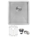 Nesta Ruvati 16-inch Undermount 16 Gauge Zero Radius Bar Prep Sink Stainless Steel Single Bowl – Model# RVH7111