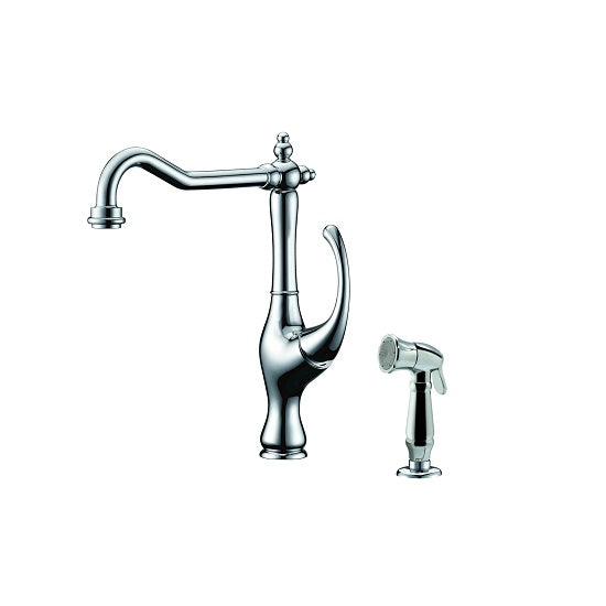 Dawn Single-Lever Kitchen Faucet with Side Spray In Chrome Model# AB08 3155C