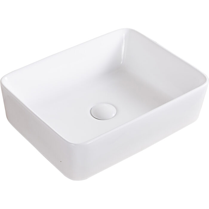 Vista Model: RVB1915 Ruvati 19 x 14 inch Bathroom Vessel Sink White Rectangular Above Vanity Counter Porcelain Ceramic – RVB1915