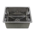Nantucket Sinks - 23" Dual Mount Hand Hammered Stainless Steel 12" Deep Sink Model# KSSH2318-12