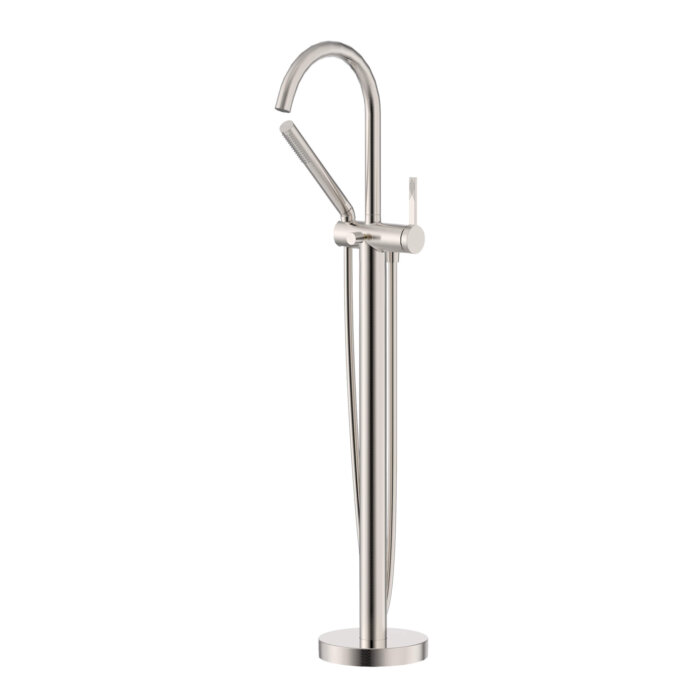 Lucia Model: RVF5338BN Ruvati Lucia Single Handle Freestanding Tub Bathroom Faucet in Brushed Nickel – RVF5338BN