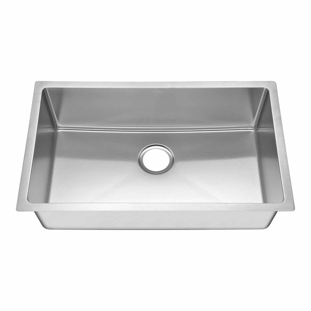 27″ Handmade Undermount Single Bowl Stainless Steel Kitchen Sink- Model #KSH27189L