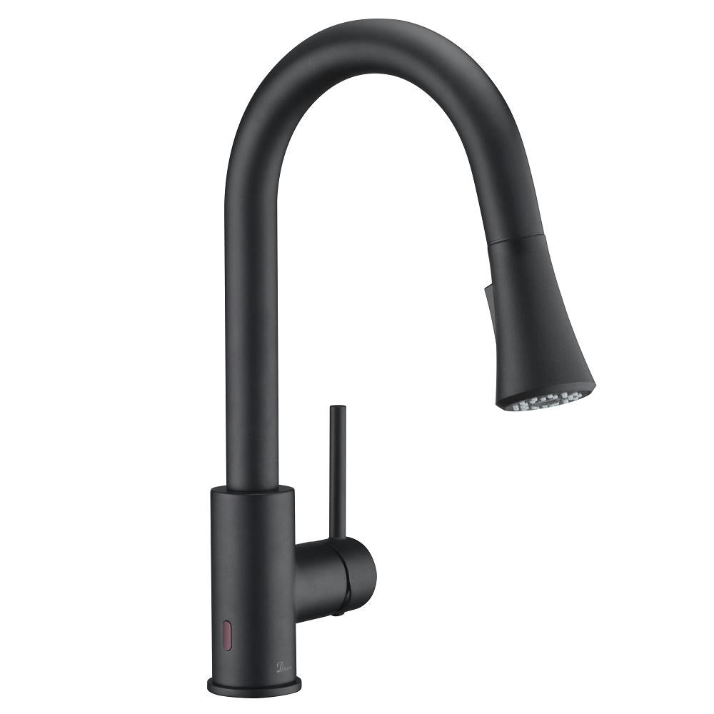 Dawn Single-Lever Pull-Down Sensor Spray Kitchen Faucet In Matte Black Model# AB50 3262MB