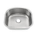 Oakland 23" D Shape Undermount Stainless Steel Single Bowl Kitchen Sink Model# KSU23219B