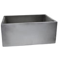 Nantucket Sinks - 23" Farmhouse Fireclay Sink With A Glazed Finish In Concrete Model# FCFS2418S-Concrete