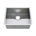 22″ Zero Radius Undermount Single Bowl Stainless Steel Kitchen Sink - Model #KSH22189S