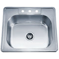 Dawn Single Bowl Stainless Steel Topmount Kitchen Sink Model# AST103