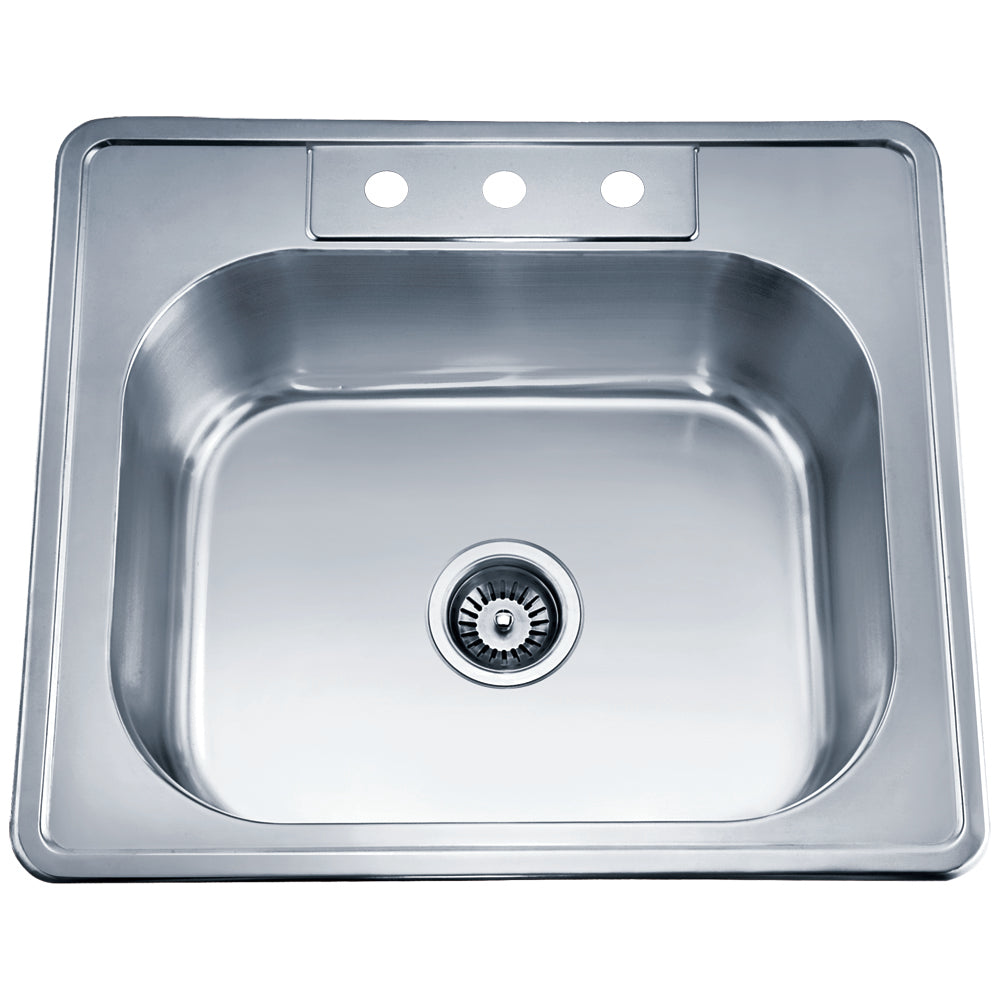 Dawn Single Bowl Stainless Steel Topmount Kitchen Sink Model# AST103