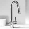 VIGO - Gramercy 17" Single Handle Smart Pull-Down Kitchen Touchless Faucet In Chrome Model# VG02008CHS