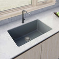 Fiamma Model: RVL3030LU Ruvati 30-inch Fireclay Undermount / Drop-in Topmount Kitchen Sink Single Bowl – Blue- RVL3030LU