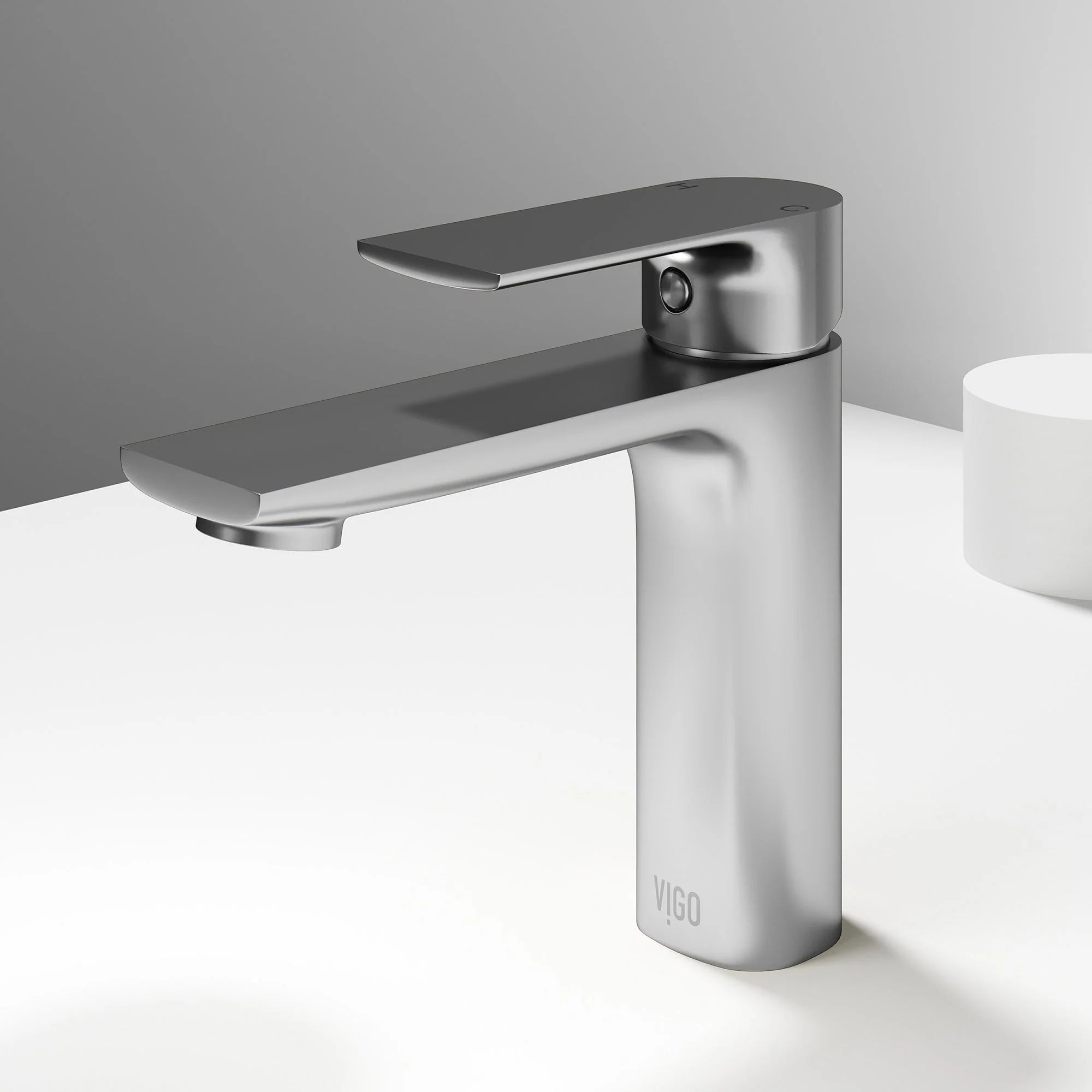 VIGO - Davidson Single Hole Single Lever Bathroom Faucet In Brushed Nickel Model# VG01043BN