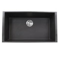 Nantucket Sinks -33" Undermount Granite Composite Sink In Black Model# PR3320-BL-UM