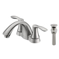 4″ Center Set Two Handles Bathroom Sink Faucet with Pop Up Drain in Brushed Nickel Model# KSB4232BN