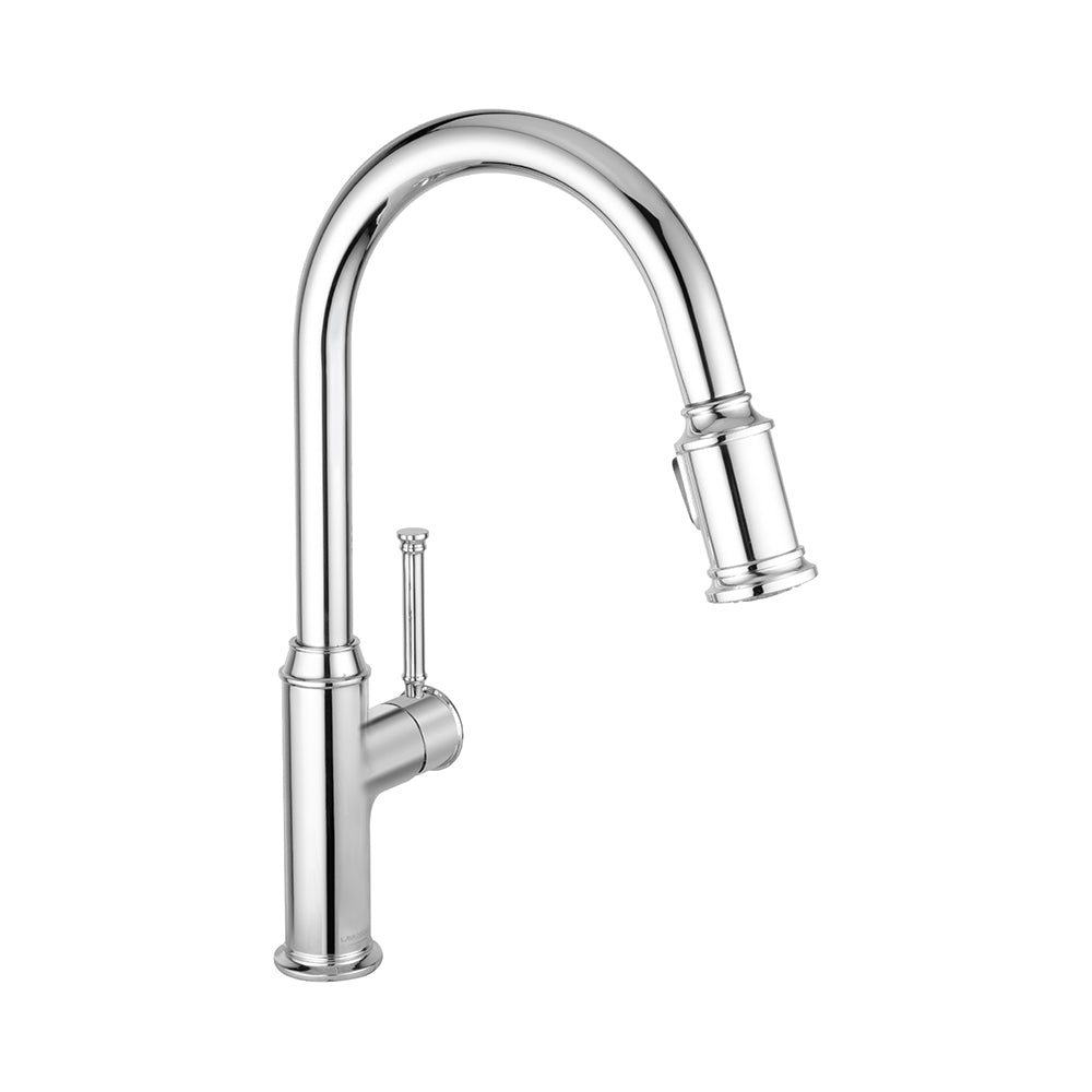 Single Handle Pull-Down 1 Hole Kitchen Faucet in Chrome Model# KSK1124C