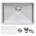 Gravena Model: RVH7250 Ruvati 28-inch Undermount 16 Gauge Stainless Steel Kitchen Sink Rounded Corners Single Bowl – Model# RVH7250