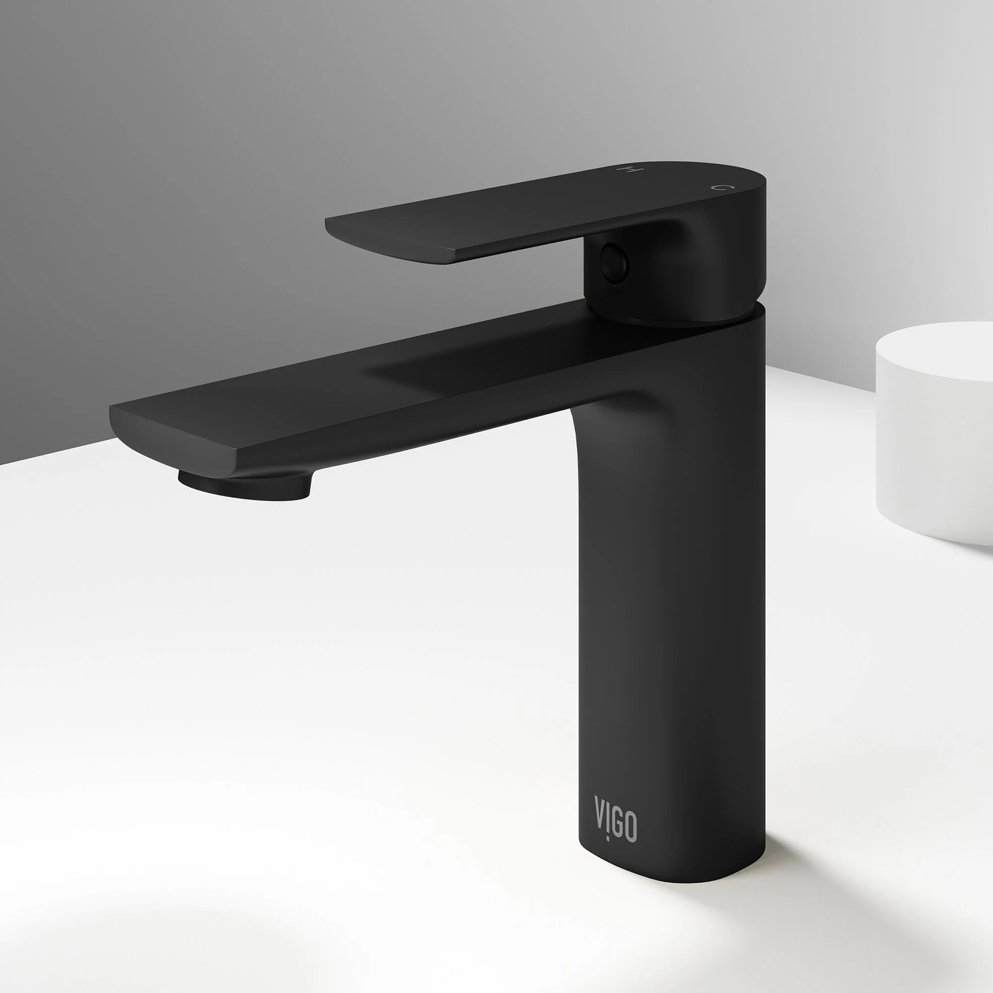 VIGO - Davidson Single Hole Single Lever Bathroom Faucet In Matte Black Model# VG01043MB