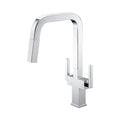 Two Handles 1 Hole High-Arc Kitchen Faucet in Chrome Model# KSK1219C